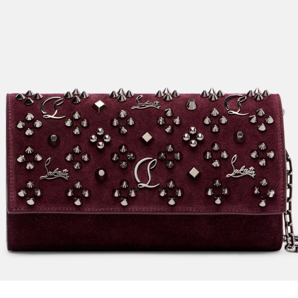 🔺Christian Louboutin🔺Paloma Studded Wallet on Chain